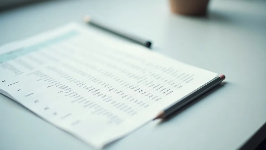 Printed exam paper on a desk with two pencils beside it