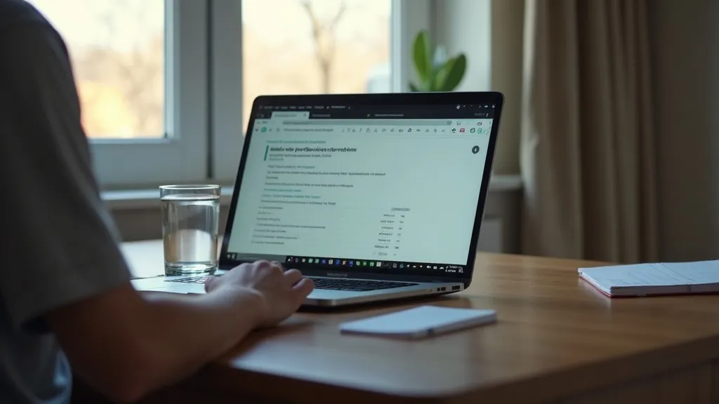 Person applying to a UK private school from abroad using a laptop at home